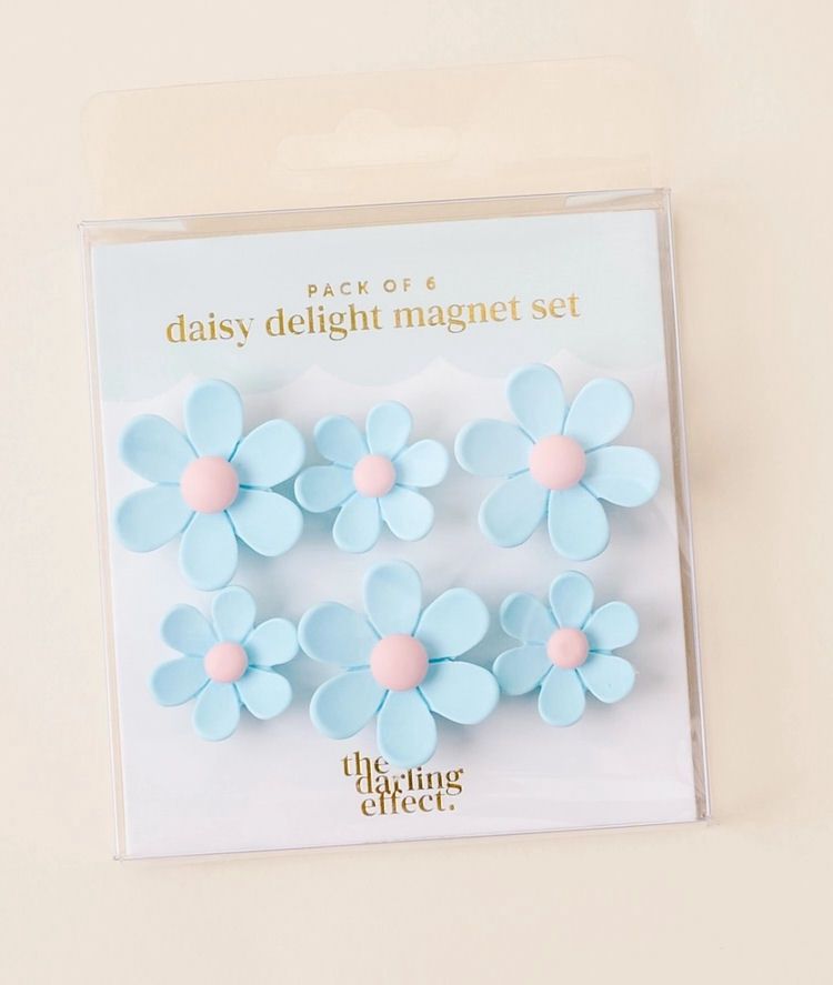 Daisy Delight Blue Magnet Set