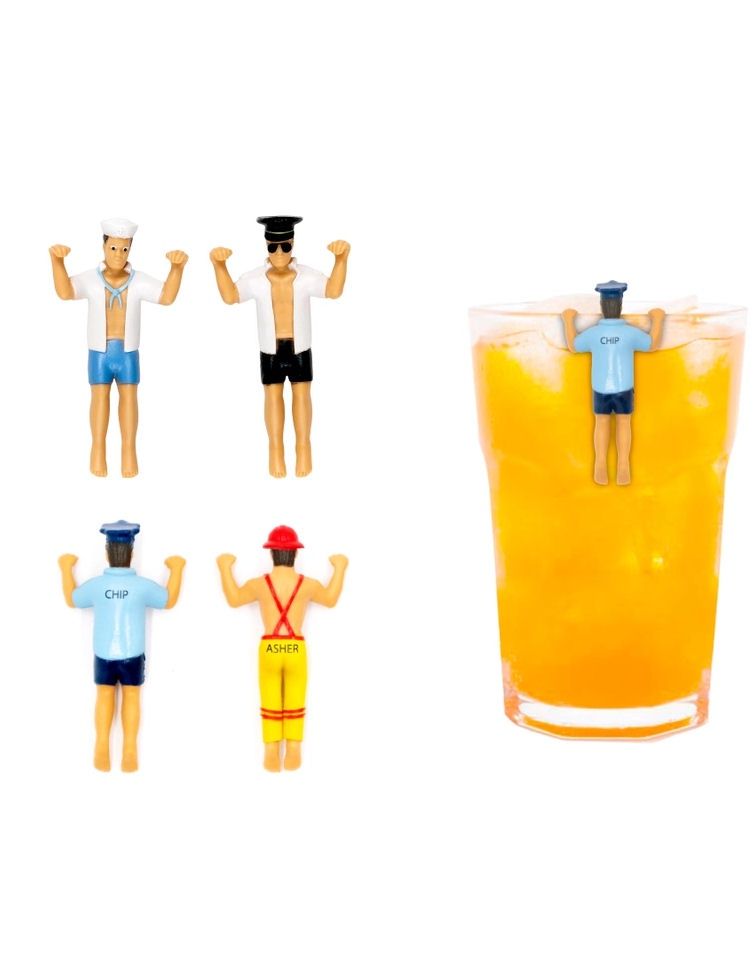 Drinking Buddies Men In Uniform Drink Markers