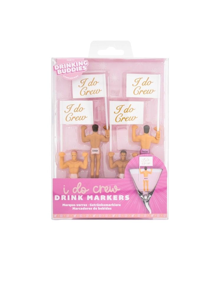 Drinking Buddies Wedding I Do Crew Drink Markers