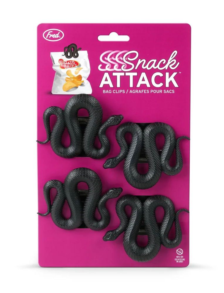 Snake Ssssnack Attack Bag Clips