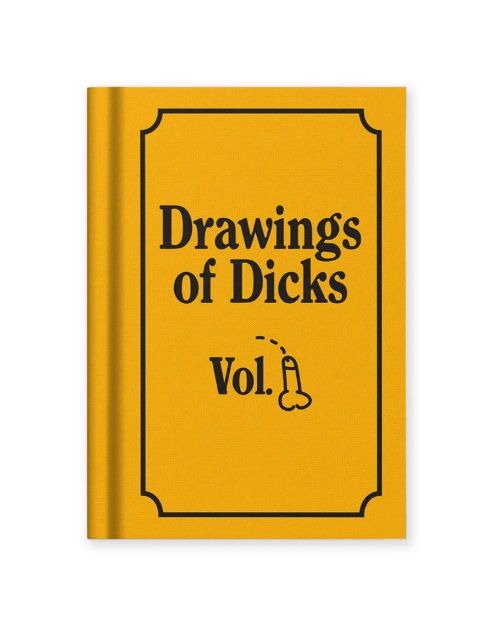 Drawings Of Dicks Mini Fabric Hardcover Notebook