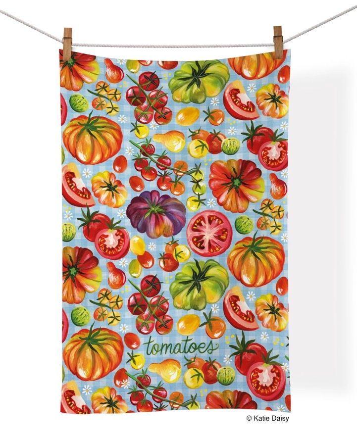 Tomatoes Cotton Tea Towel