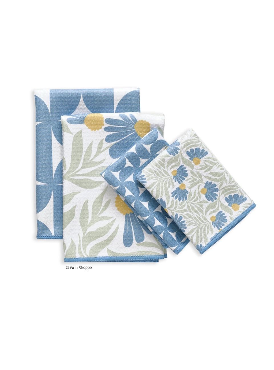 Blue Coneflower All Purpose Microfiber Towel Set