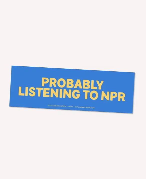 Probably Listening To NPR Car Magnet