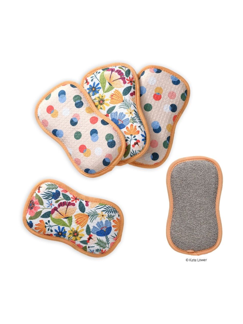 Field Of Flowers Reusable Scrubbie Set