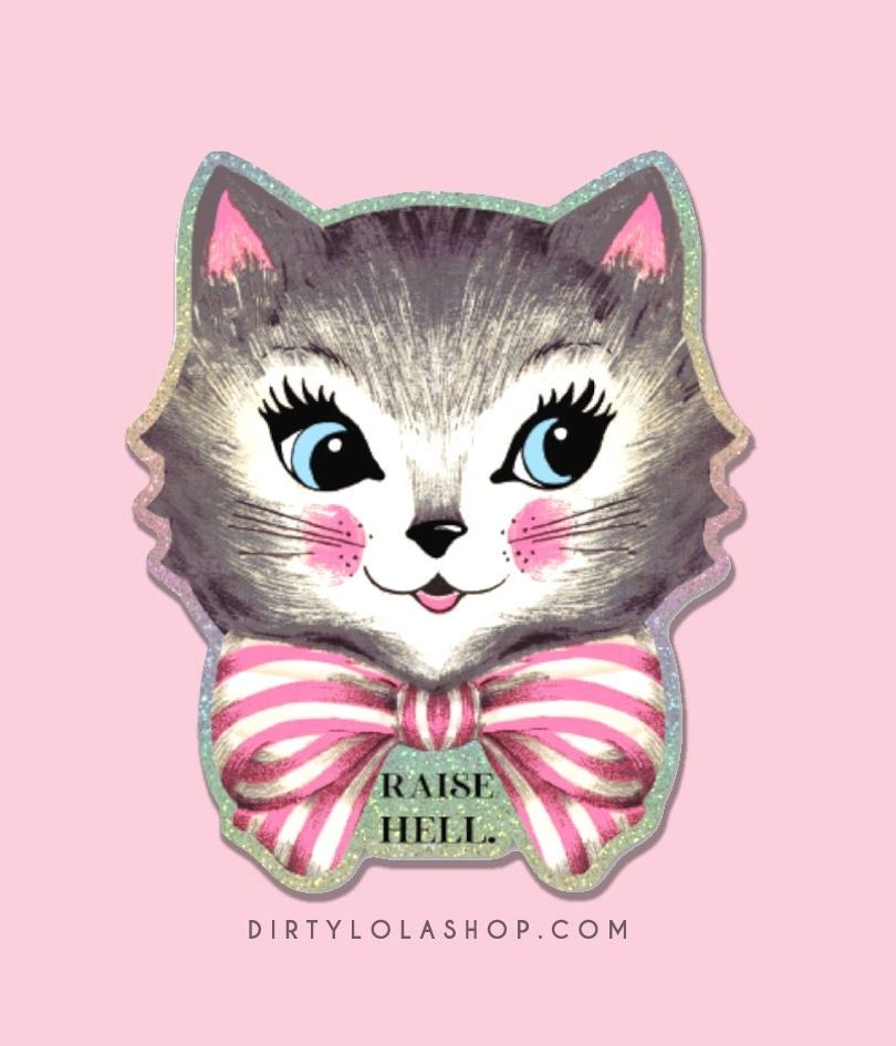 Raise Hell Pixie Dust Cat Sticker