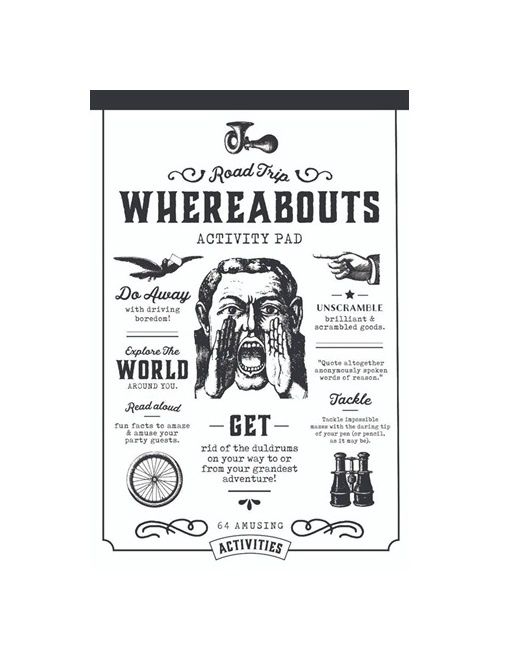 Road Trip Reporter-Style Whereabouts Activity Notepad