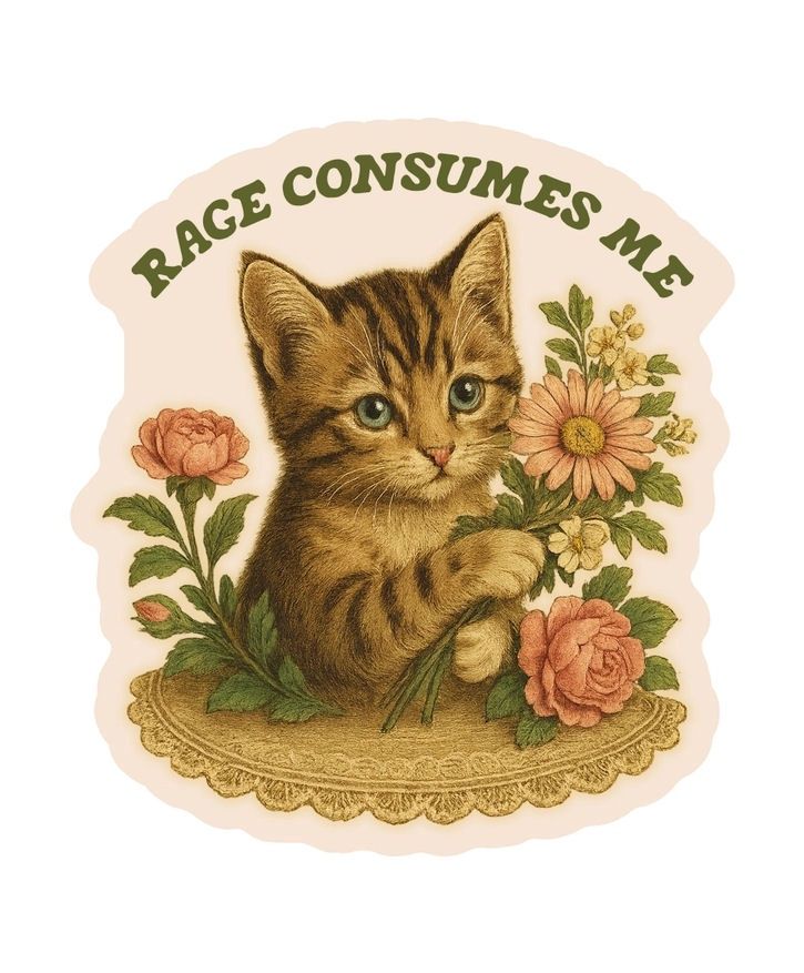 Rage Consumes Me Feisty Kitty Cat Sticker