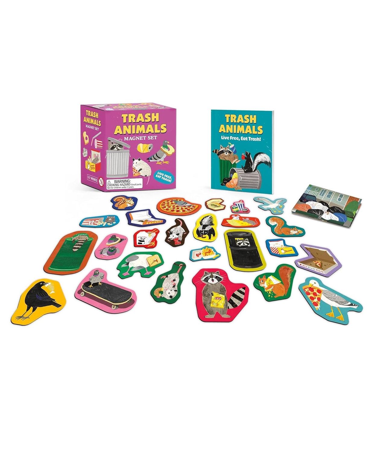 Trash Animals Magnet Set