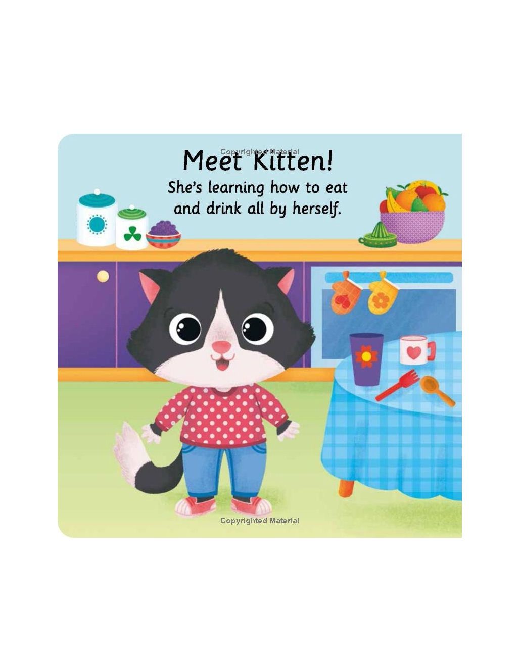 Kitten Learns To Eat Board Book