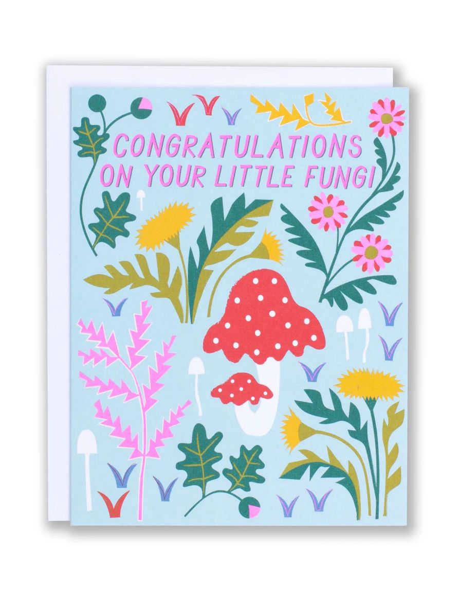 Congratulations On Your Little Fungi Note Card