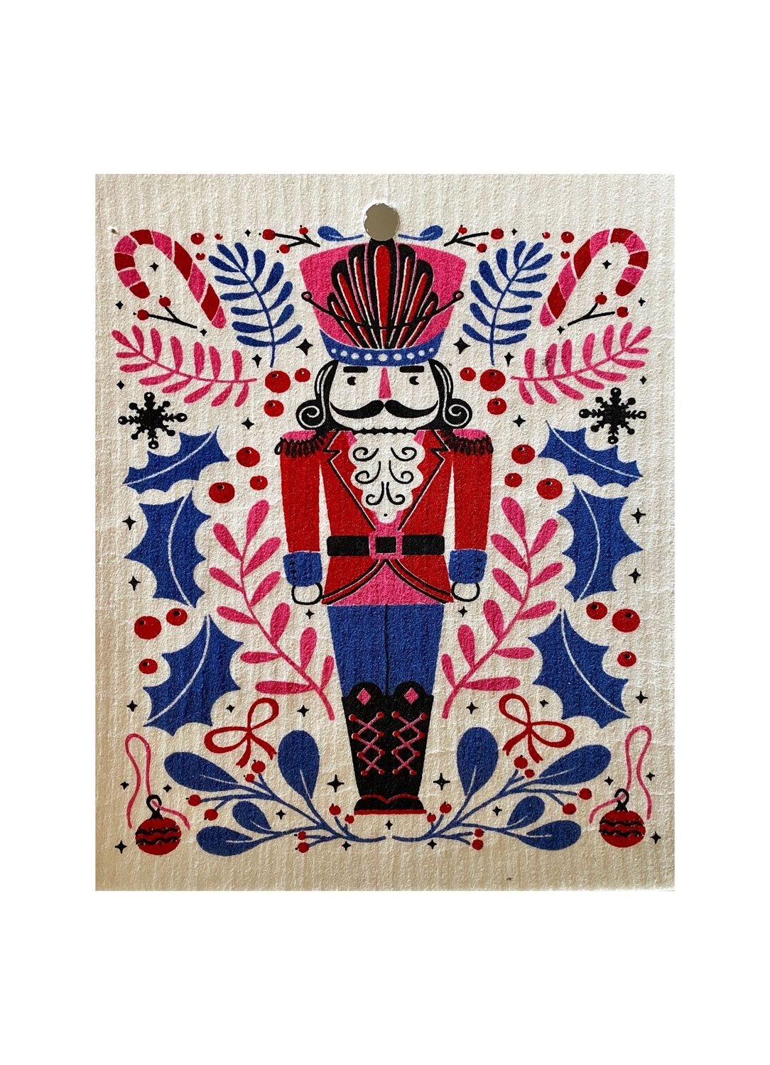 Nutcracker Swedish Dishcloth