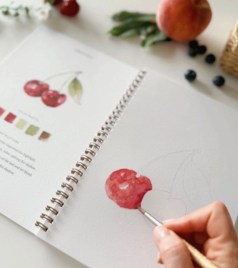 Fruit Watercolor Workbook