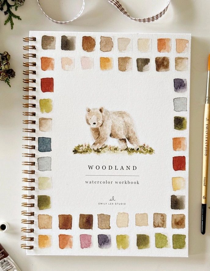 Woodland Watercolor Workbook