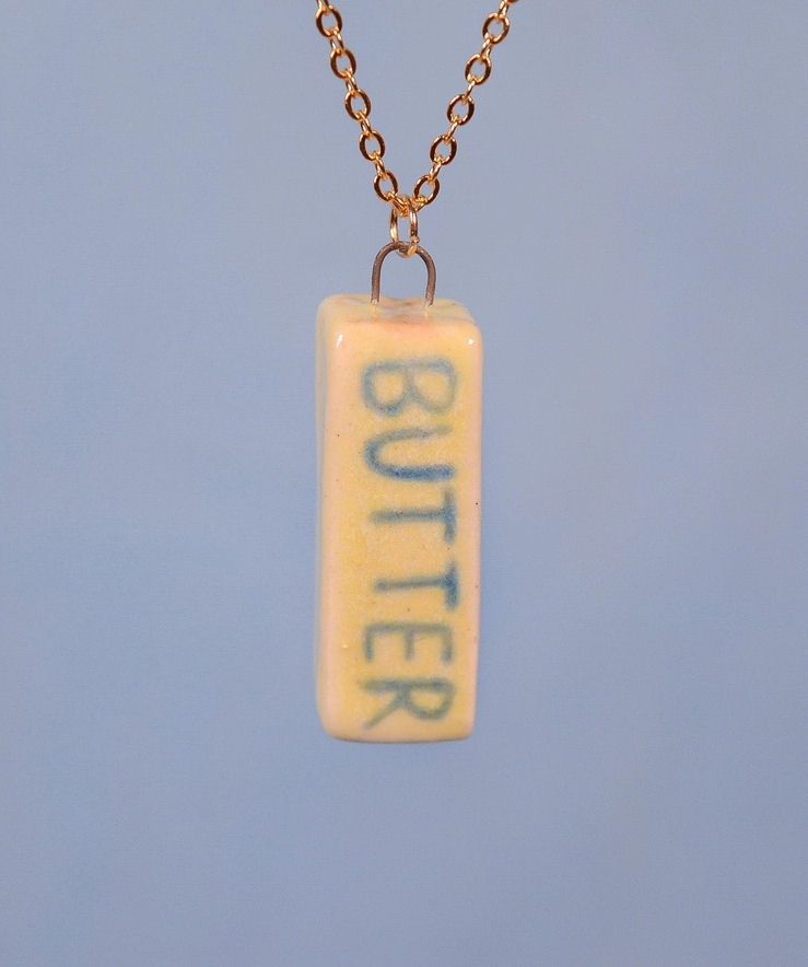 Butter Ceramic Necklace