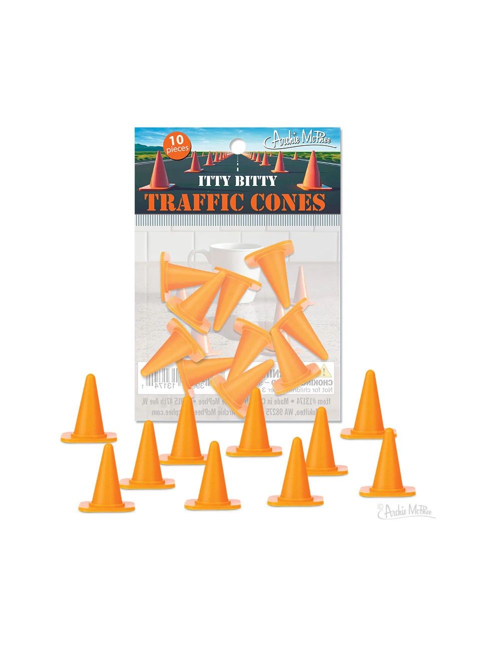 Bag Of Itty Bitty Traffic Cones