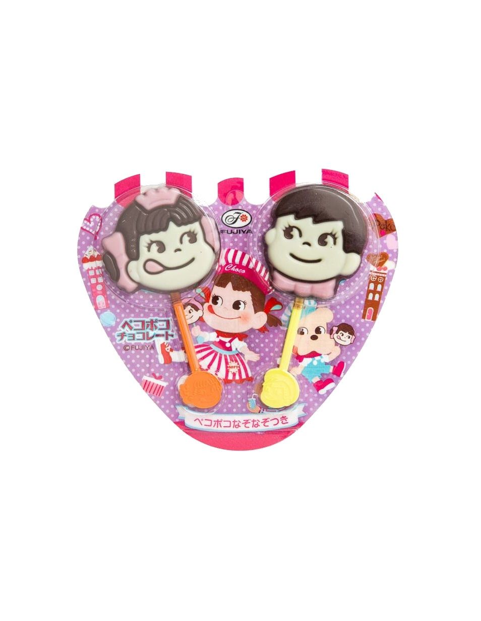 Fujiya Chocolate Peko Poko Pops Candy
