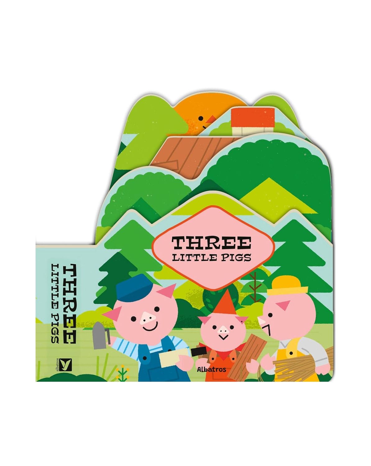 Three Little Pigs 3D Shaped Hardcover Board Book