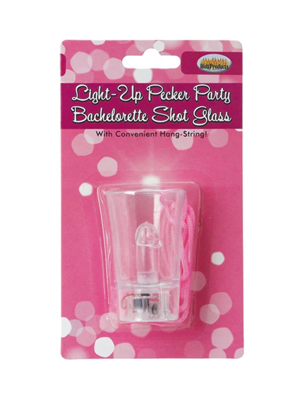 Penis Light-Up Shot Glass With String