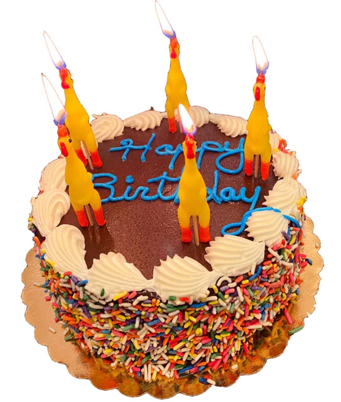 Rubber Chicken Birthday Candles
