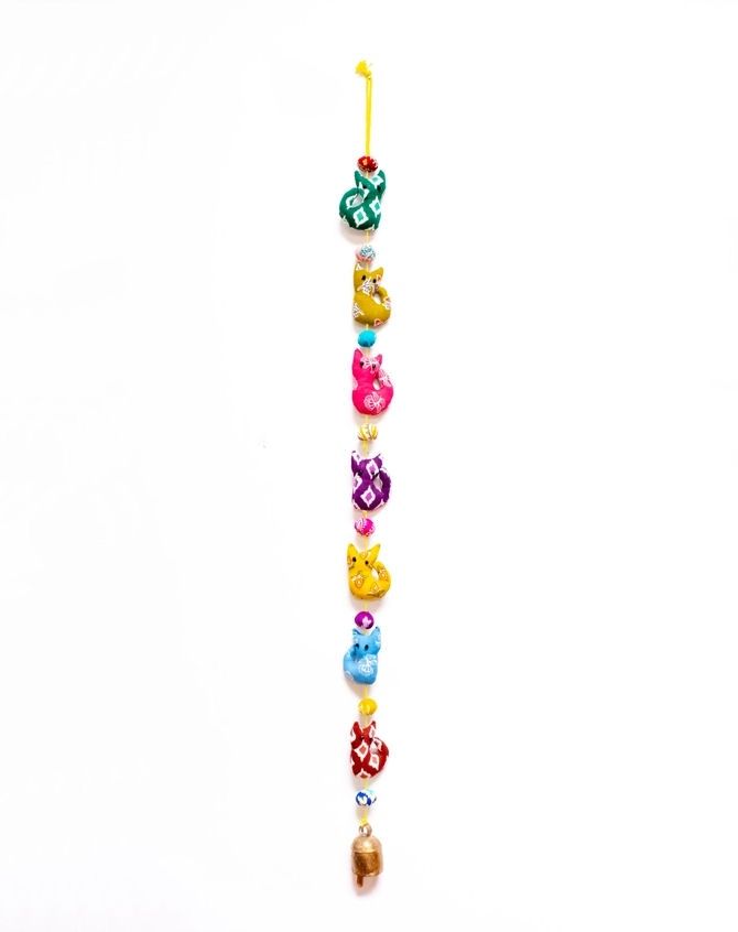 Seven Cats, Seven Lives Fabric And Bell