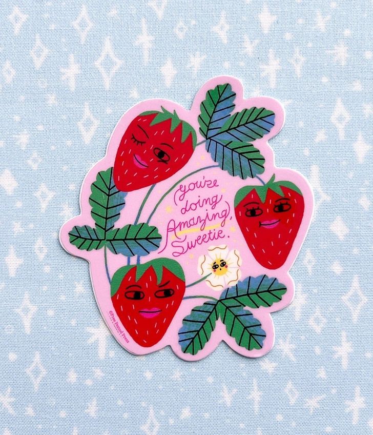 You’re Doing Amazing Sweetie Strawberry Sticker