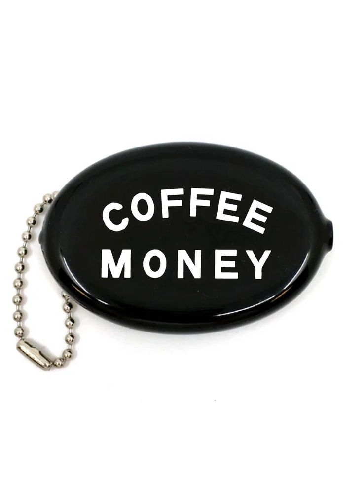 Coffee Money Black Coin Pouch