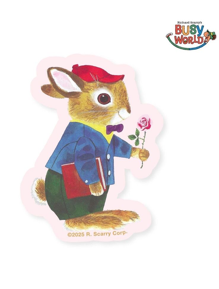 Richard Scarry&#39;s School Bunny Rose Sticker