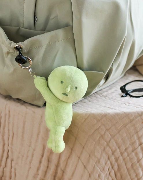 Smiski Hanging On Plush Keychain