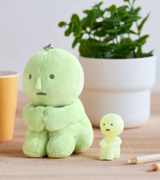 Smiski Hugging Knees Plush Keychain