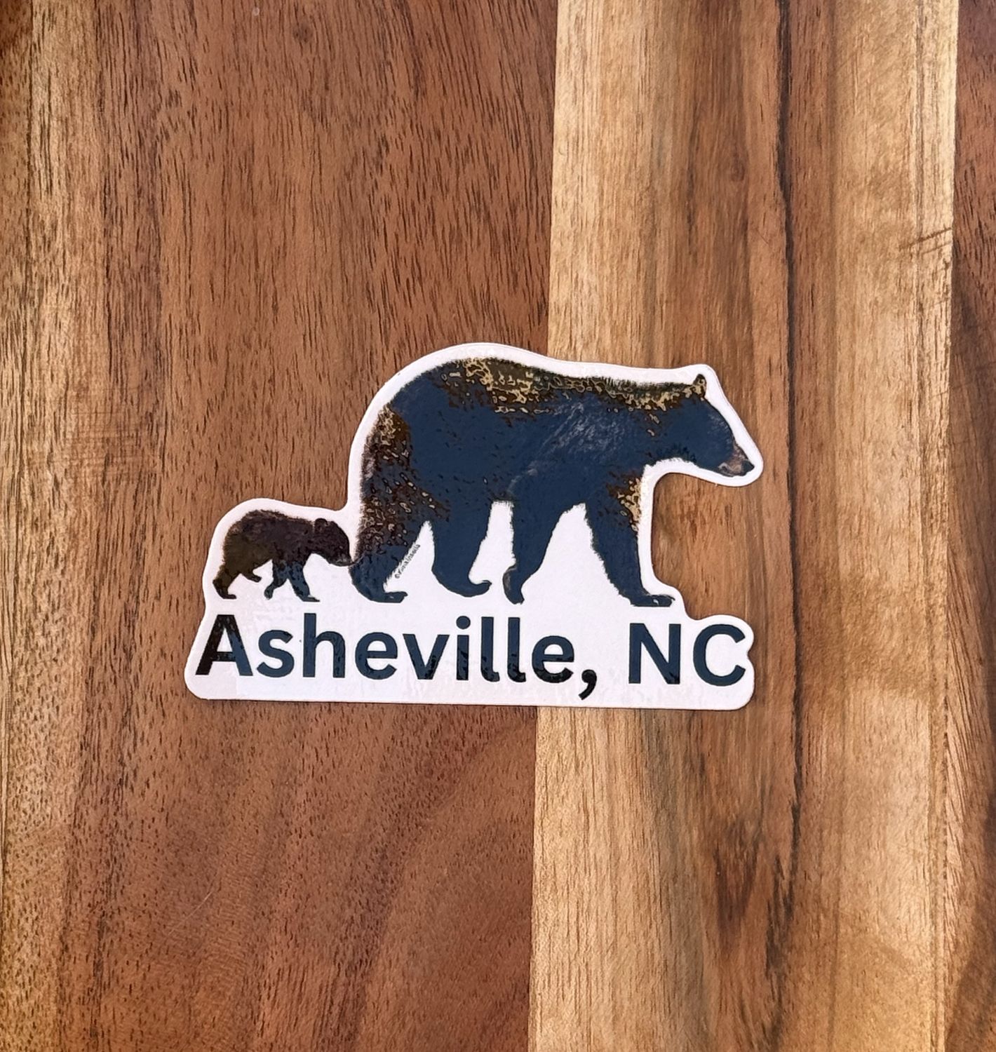Tagalong Bear And Cub Asheville NC Sticker