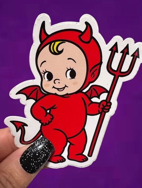 Devil Kid Sticker