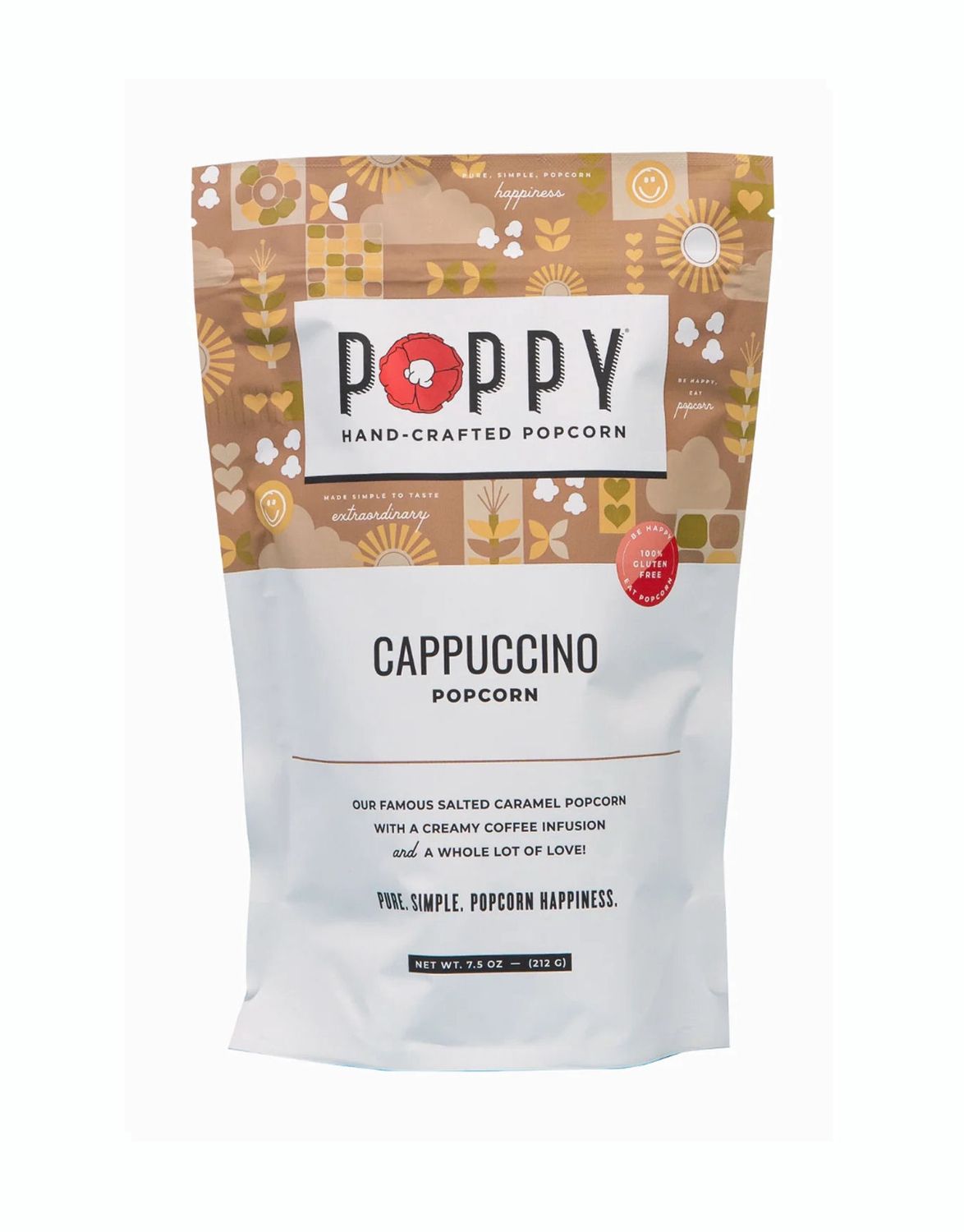 Cappuccino Poppy Popcorn Market Bag