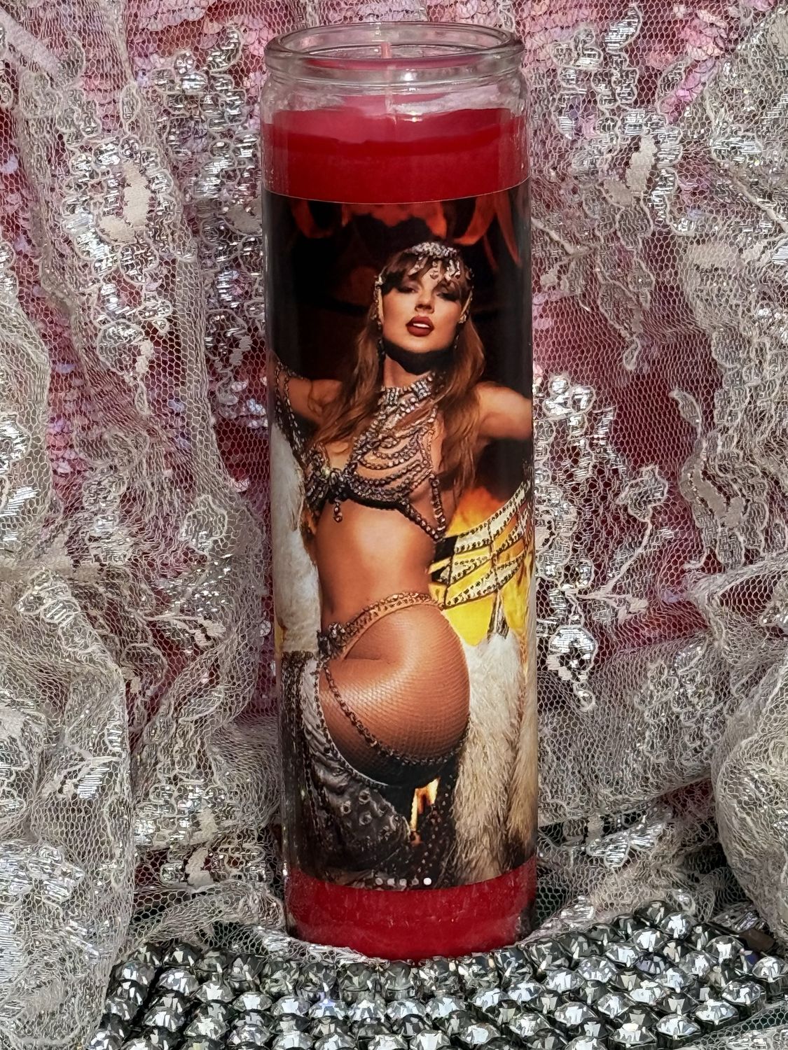 Taylor Swift Life Of A Showgirl Saint Candle