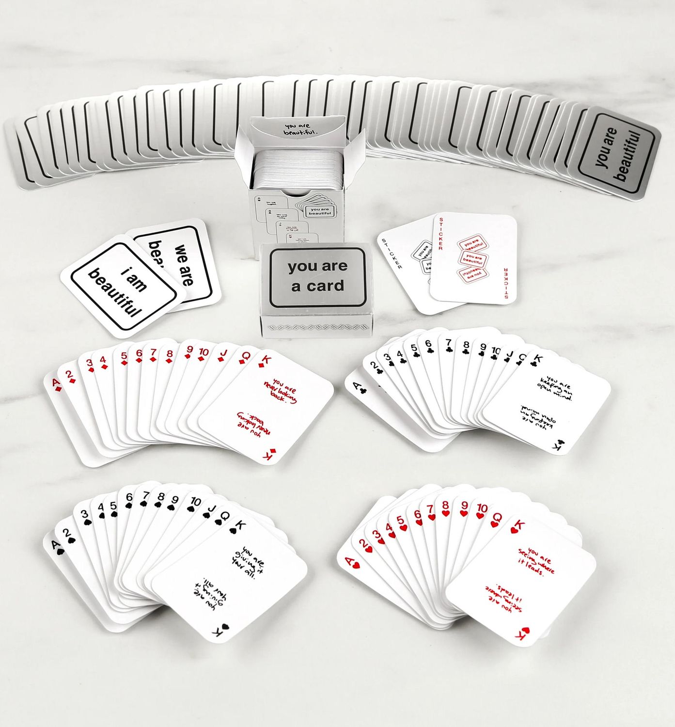 You Are Beautiful Mini Playing Cards