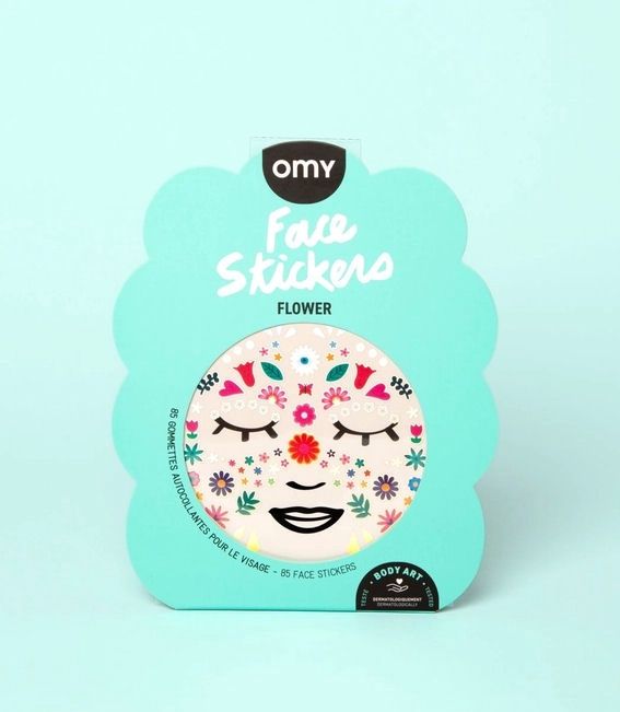 Flower Face Stickers