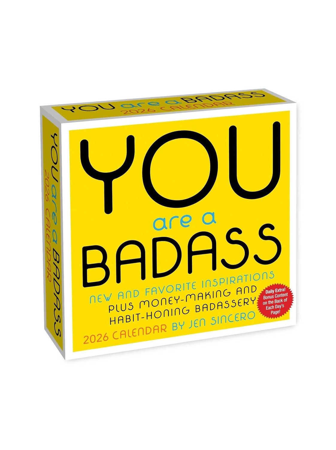 You Are A Badass 2026 Day-to-Day Desk Calendar