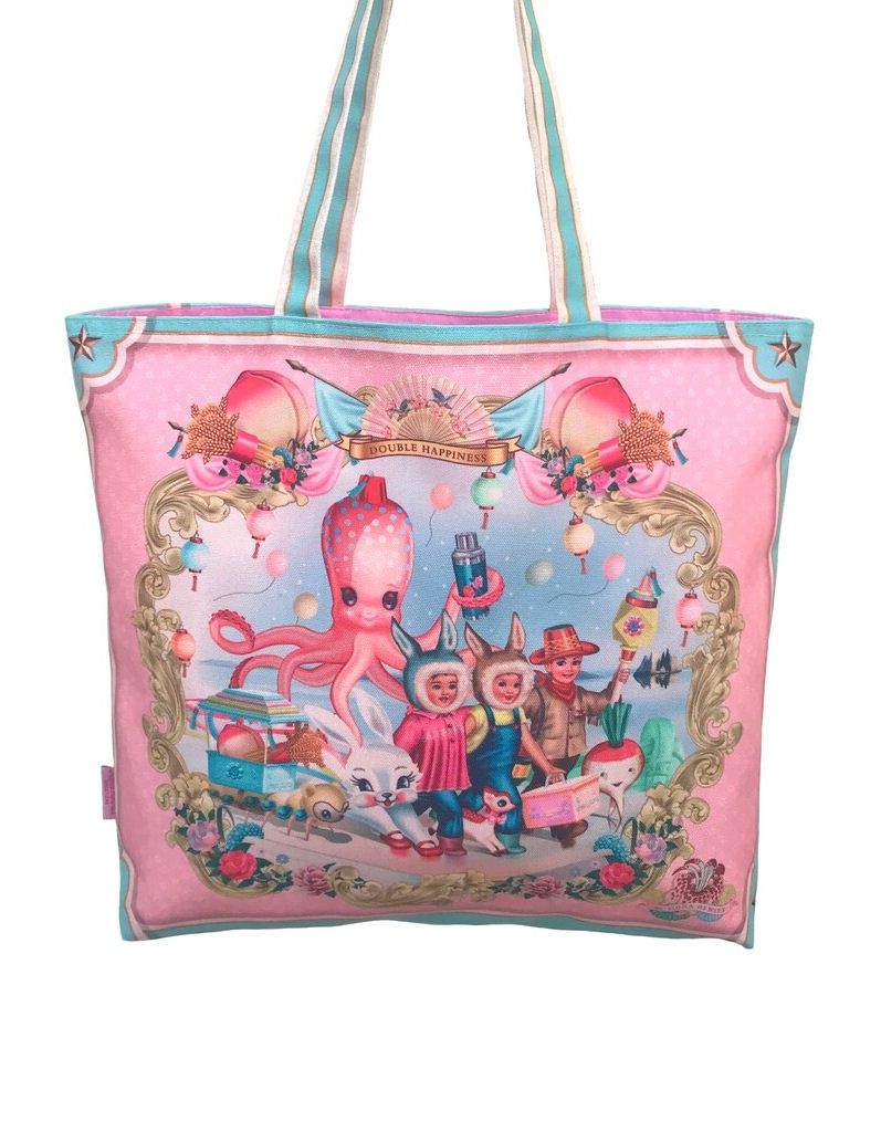 Fiona Hewitt Double Happiness Octopus Tote Bag