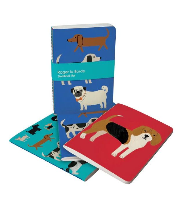 Roger La Borde Shaggy Dogs Notebook Set Of 3