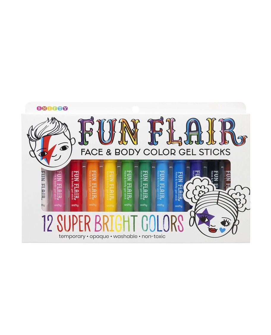 Fun Flair Face And Body Color Gel Sticks