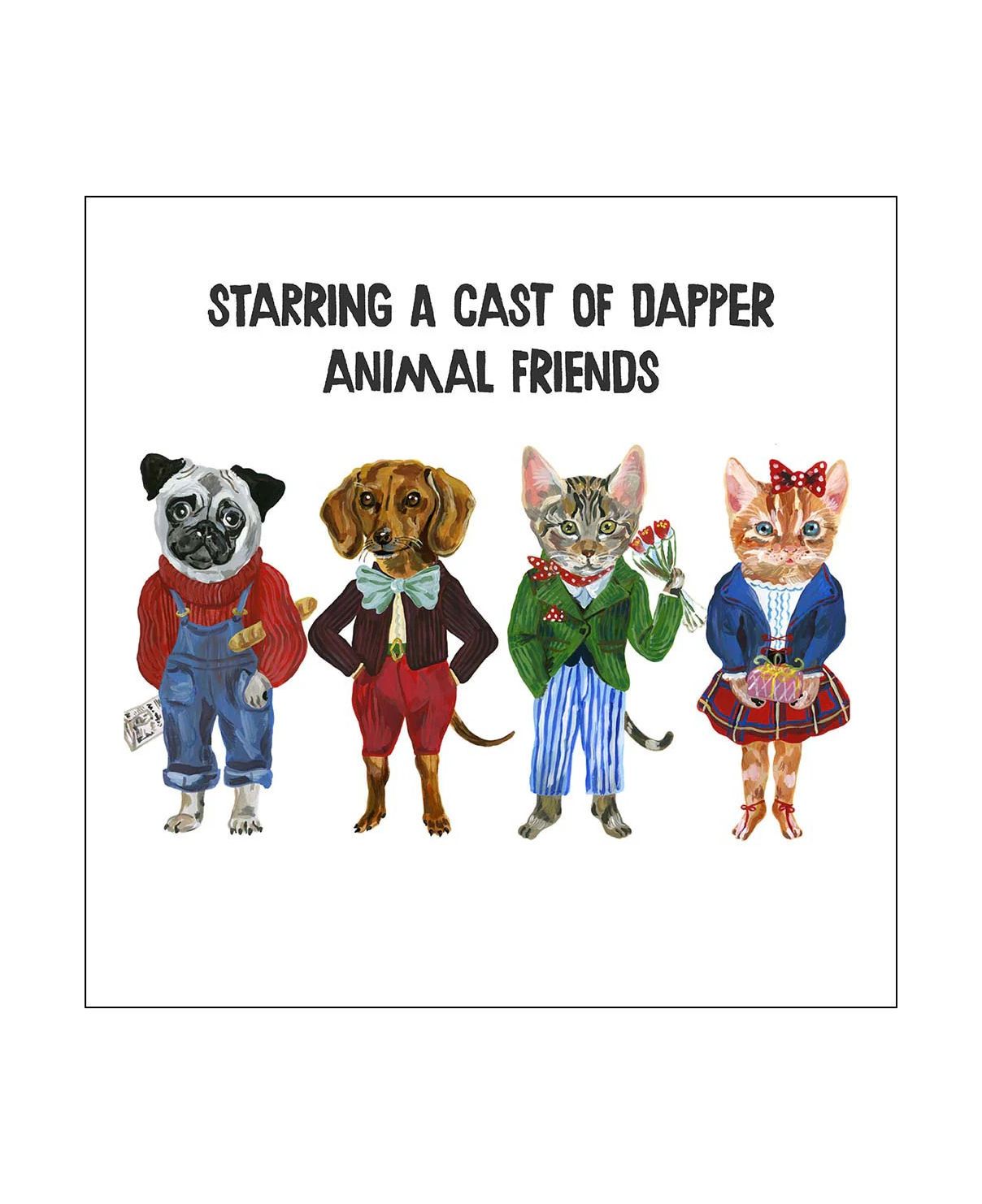 Fancy Fauna Dog And Cat Nathalie Lété Notecards