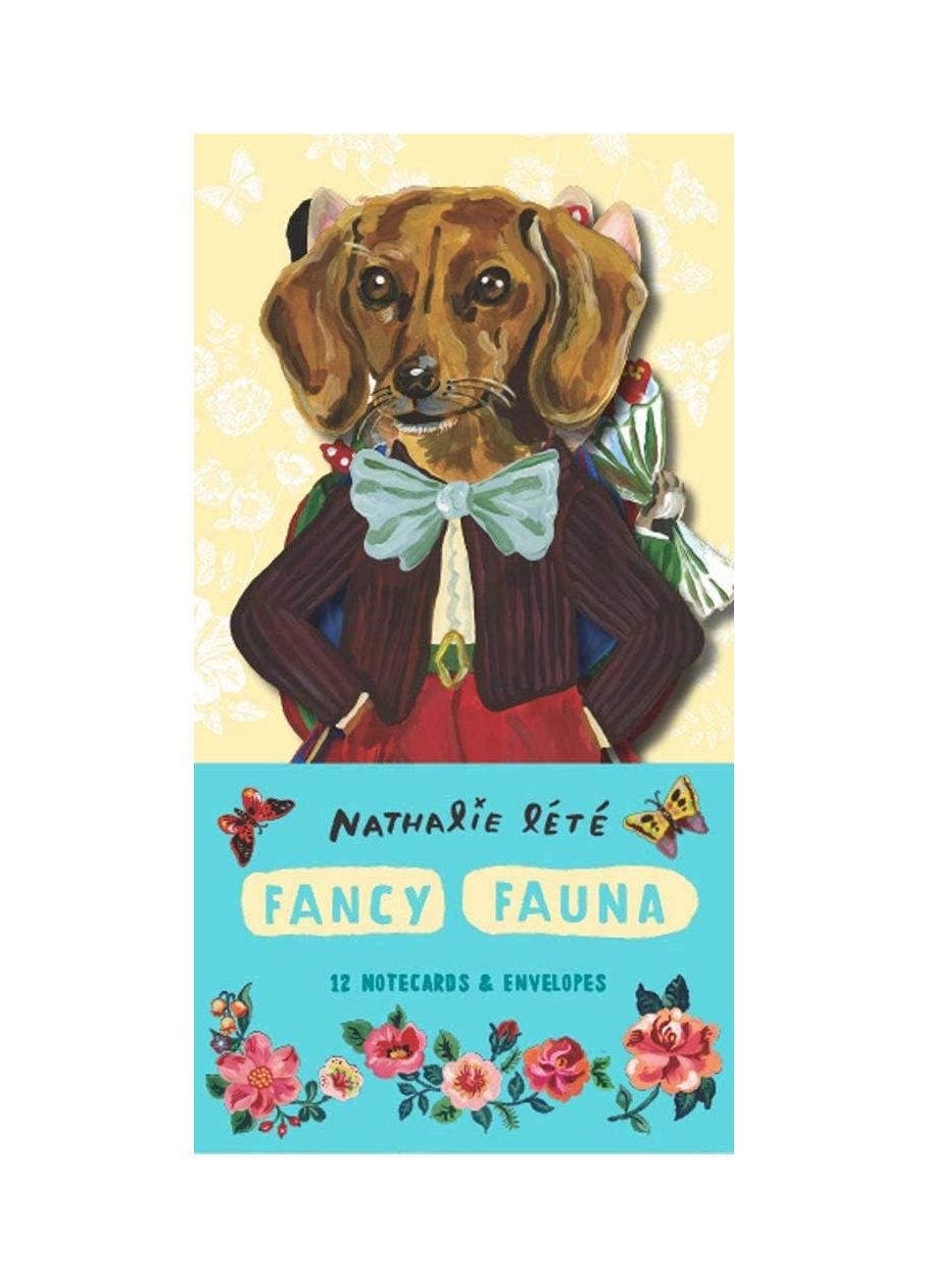 Fancy Fauna Dog And Cat Nathalie Lété Notecards