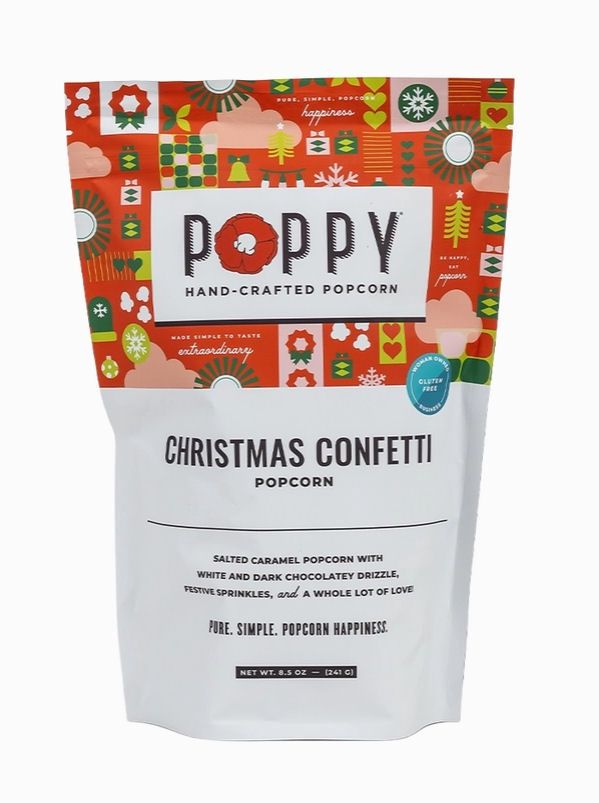 Christmas Confetti Poppy Popcorn Market Bag