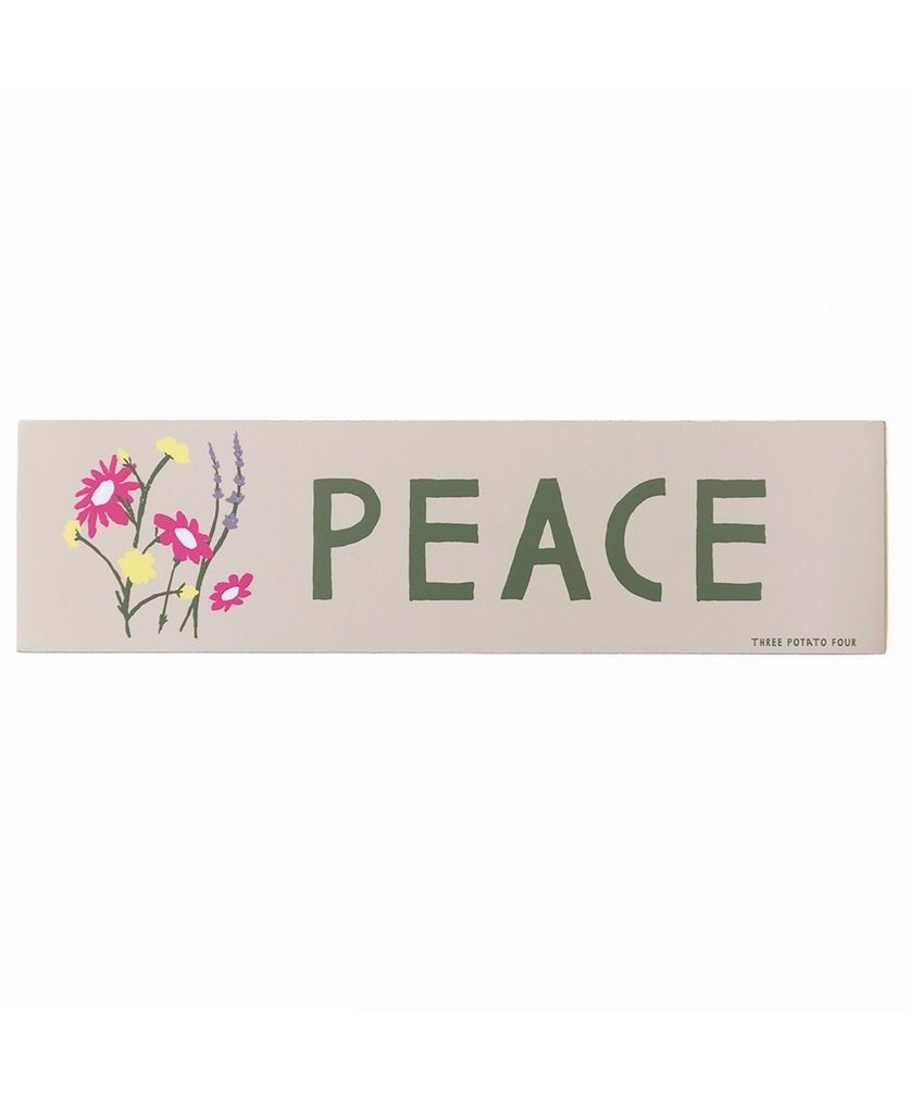 Peace Wildflowers Bumper Magnet