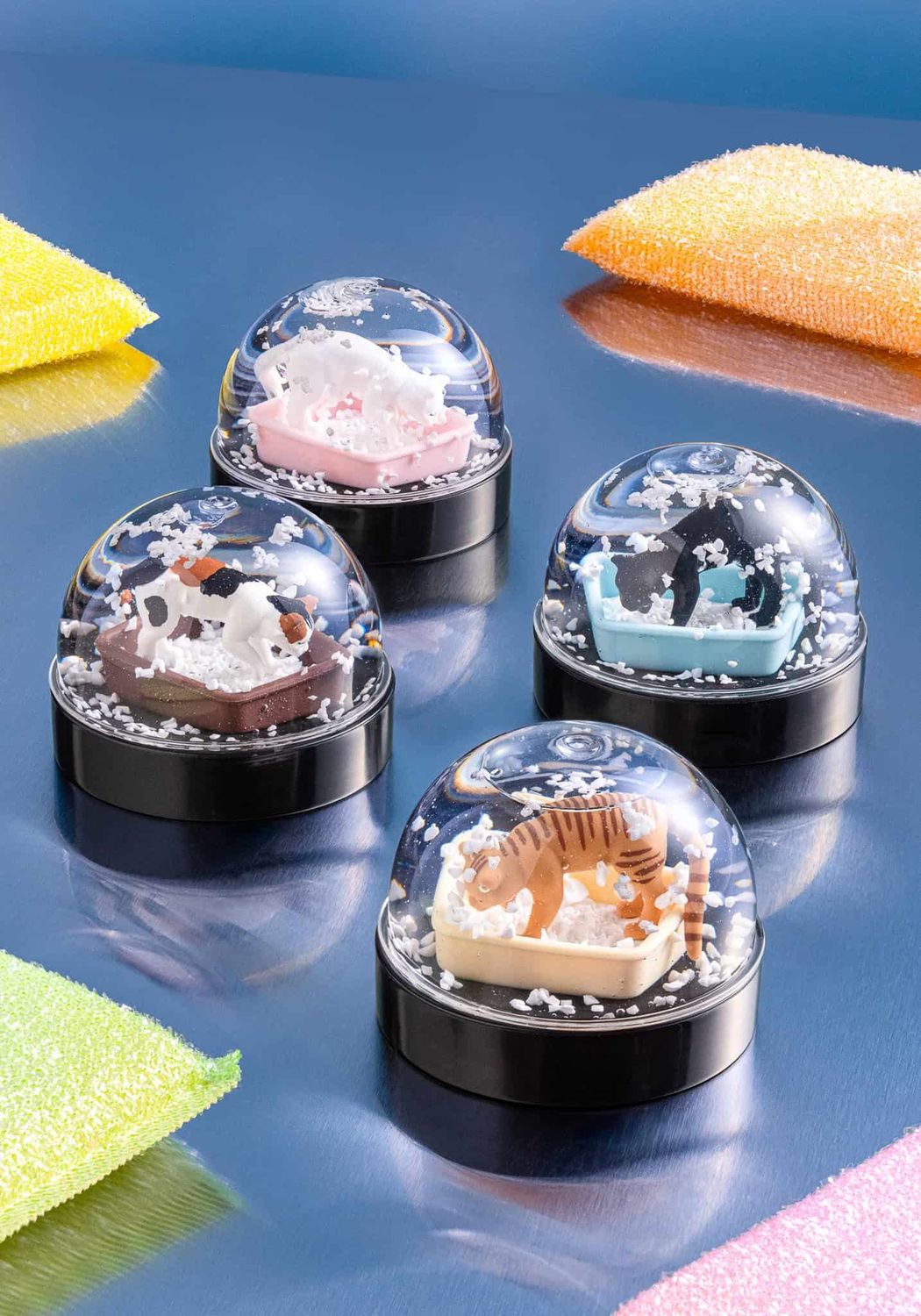 Kitan Club Cat Litter Snow Globe Blind Box