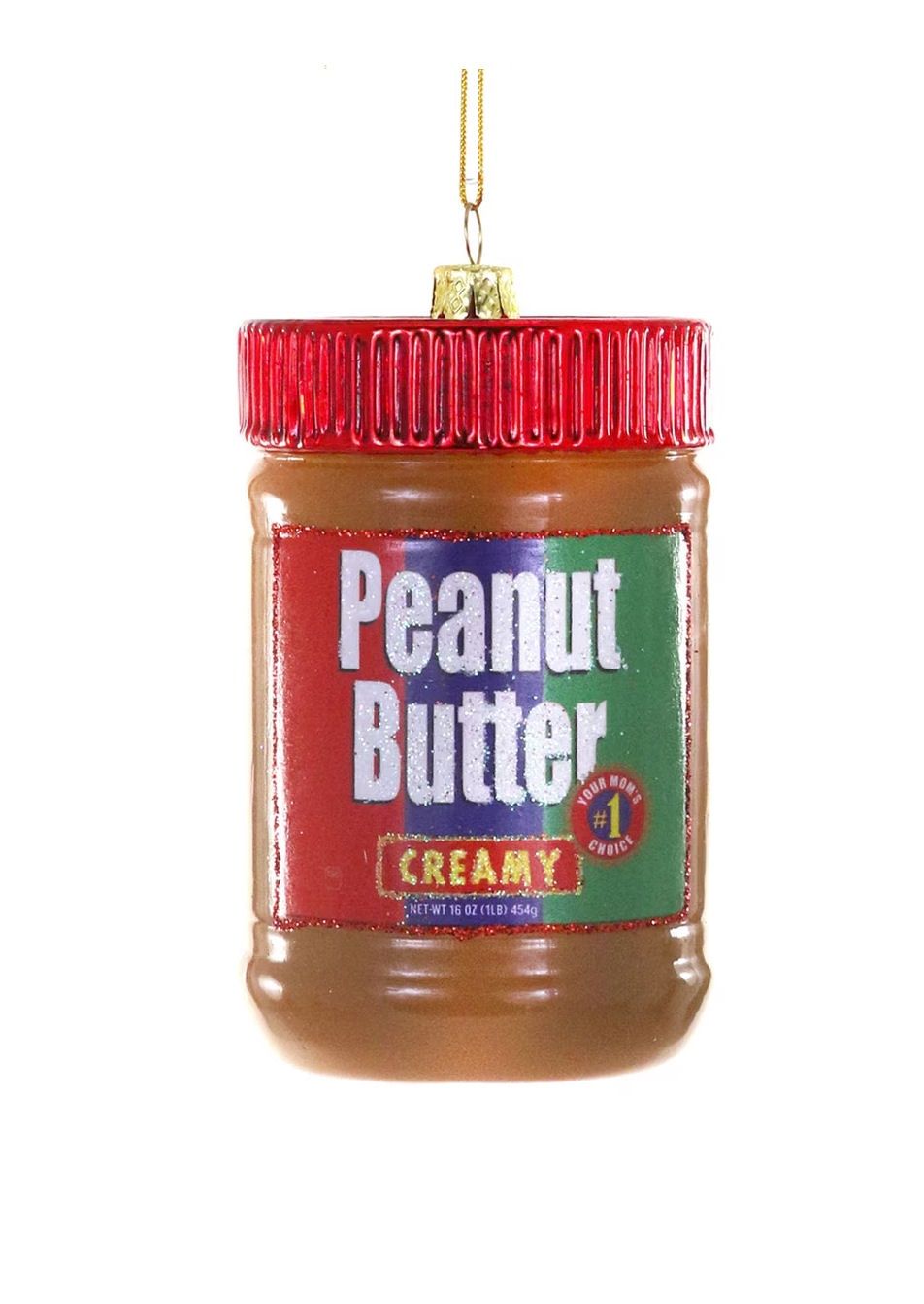 Creamy Peanut Butter Glass Ornament
