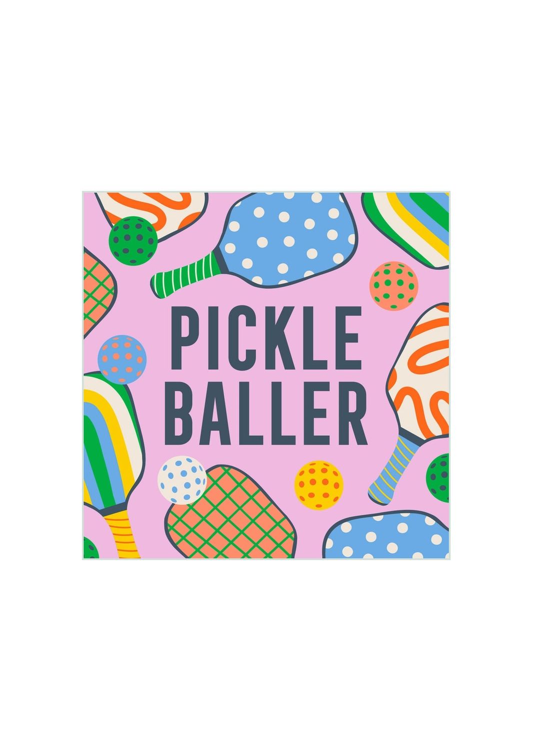 Pickle Baller Beverage Napkins