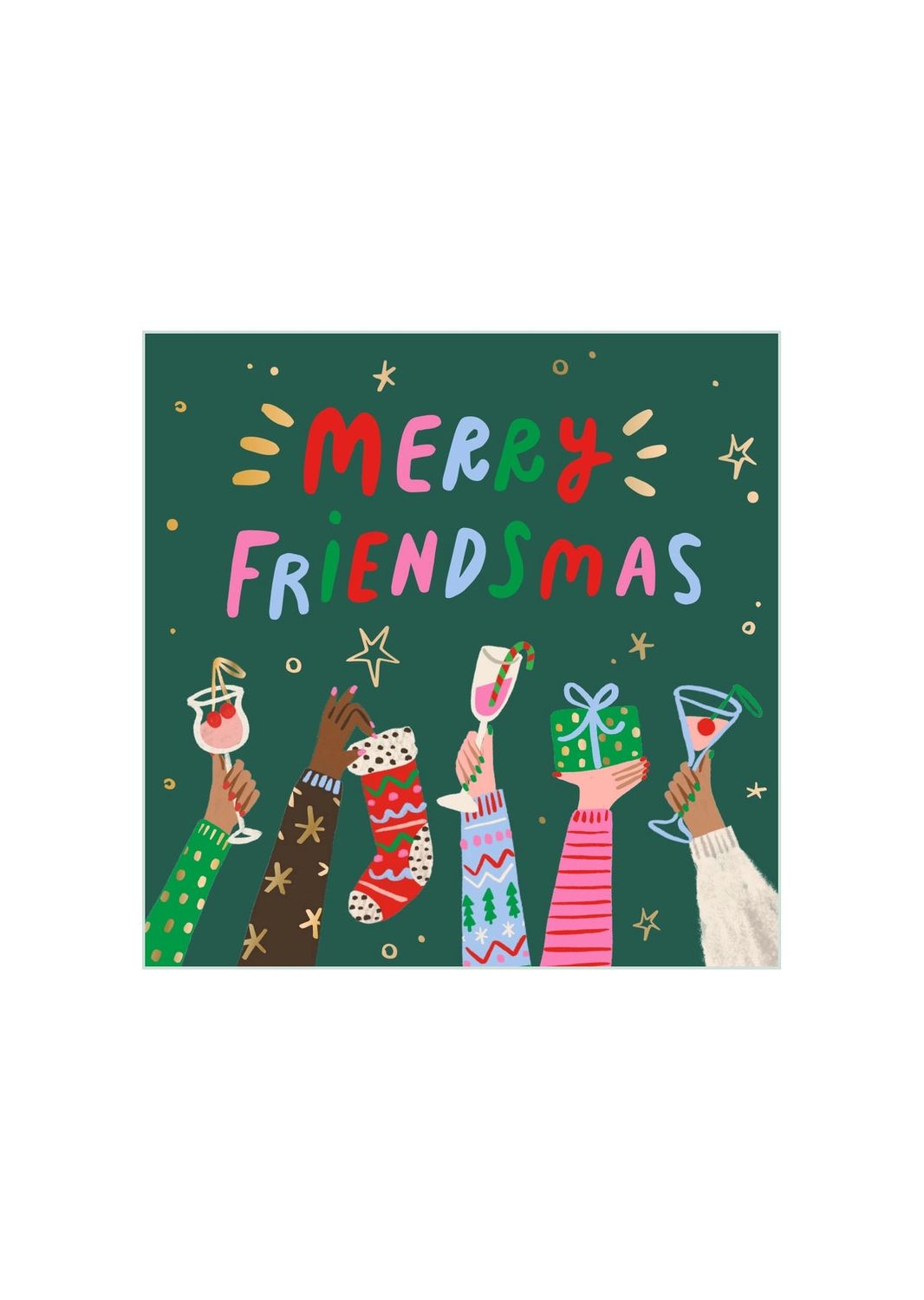 Merry Friendsmas Beverage Napkins