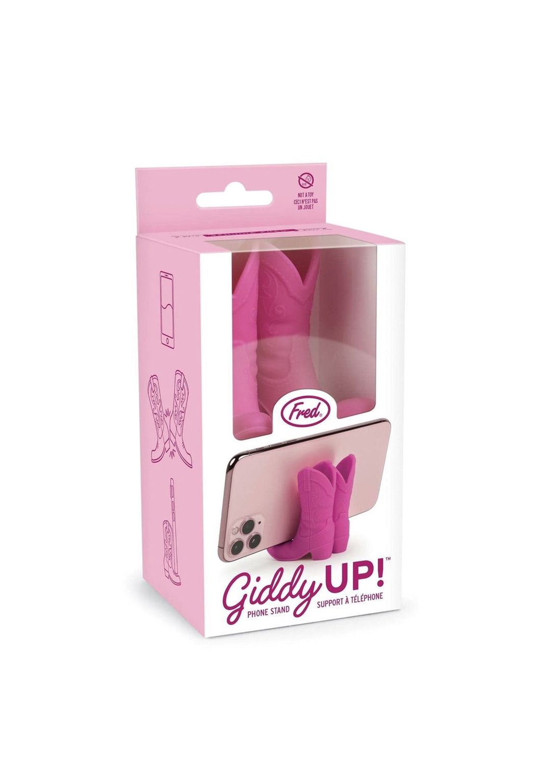 Giddy Up Pink Cowboy Boot Phone Stand