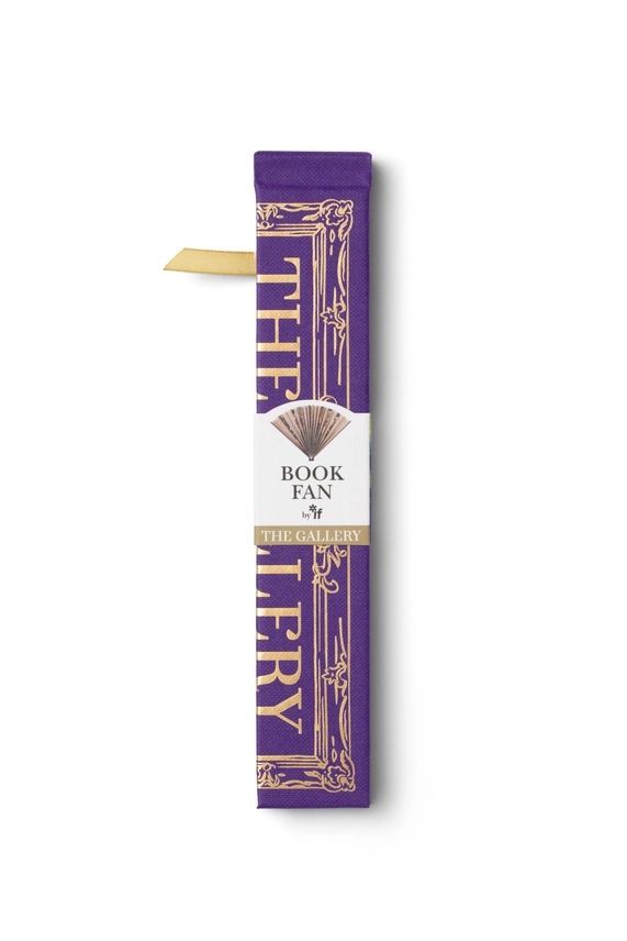 Book Hand Fan, Color: Purple